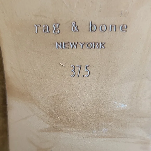 Rag & Bone Suede Low Ankle Boot with Side Zip - Picture 5 of 16